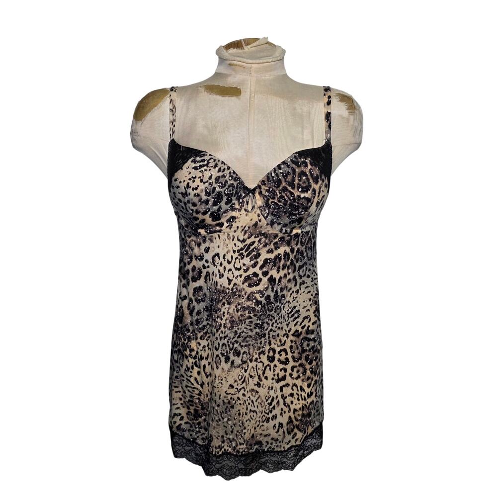 Victoria's‎ Secret lingerie Dress Leopard 34D chemise Underwire